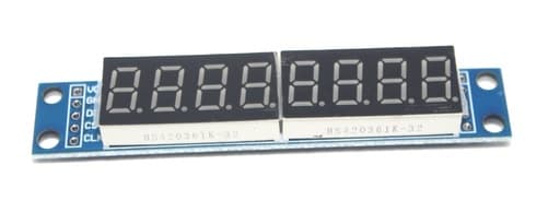 Max7219 dual 4 digit seven segment display module
