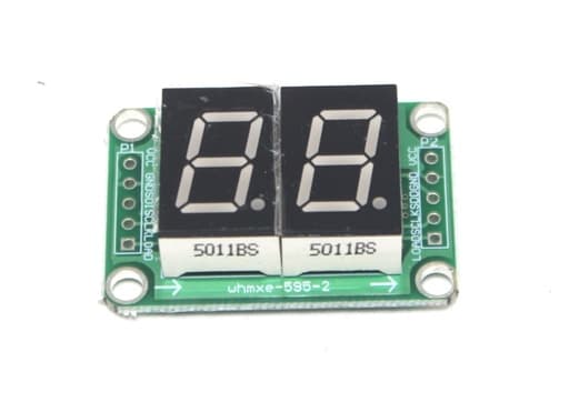 74HC595 2 digit 0.5inch seven segment display module