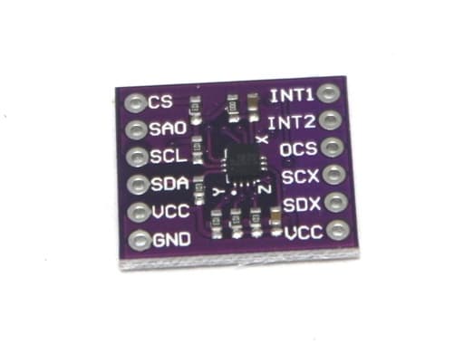 MCU-6D0F LSM6DSL 6 axis inertial acceleration and gyro sensor module