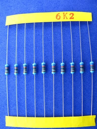 6.2KΩ 1/4W resistor