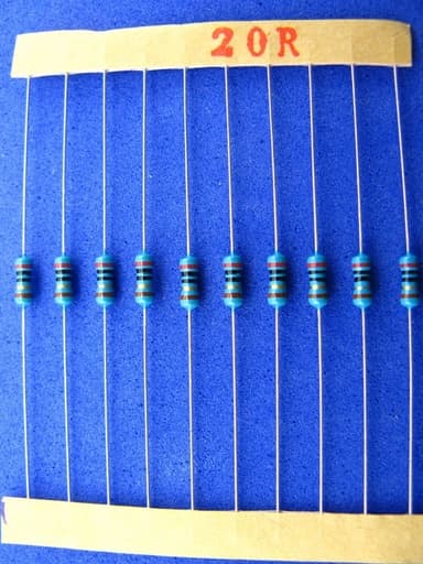 20Ω 1/4W resistor