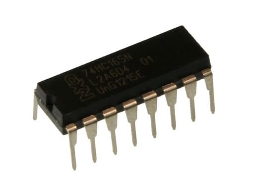 74hc165 Parallel to serial shift register