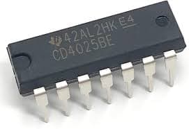 CD4025 grid and inverter chip