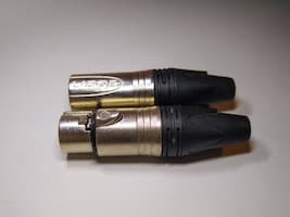 Lidge Canon Audio Connector male and female pair