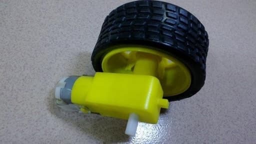 smart Car wheel with geared motor