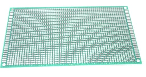 9cmx15cm double sided fiberglass PCB veroboard/stripboard