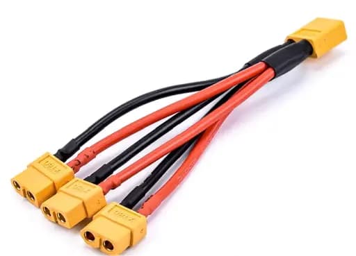 XT60 14AWG 10cm 3 point power distribution cable